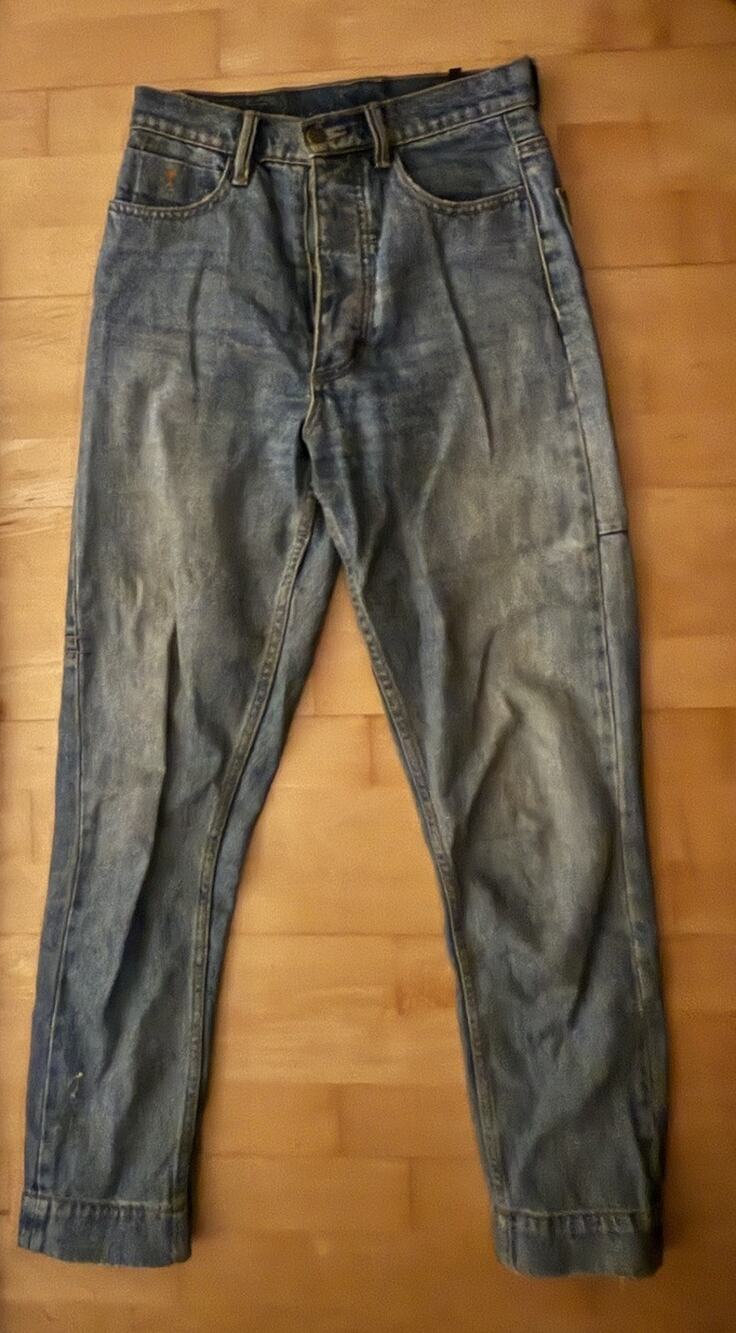 Thrills Winnie Blue Jeans Button Fly Vintage Blue Tapered Leg Super High Rise 26